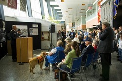 Ouverture de l'exposition Frontières au Musée de l'OPP, le 30 avril 2009.